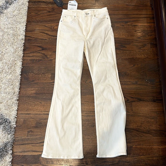NWT Rag & Bone Casey high rise flare 28 ecru - Picture 4 of 5
